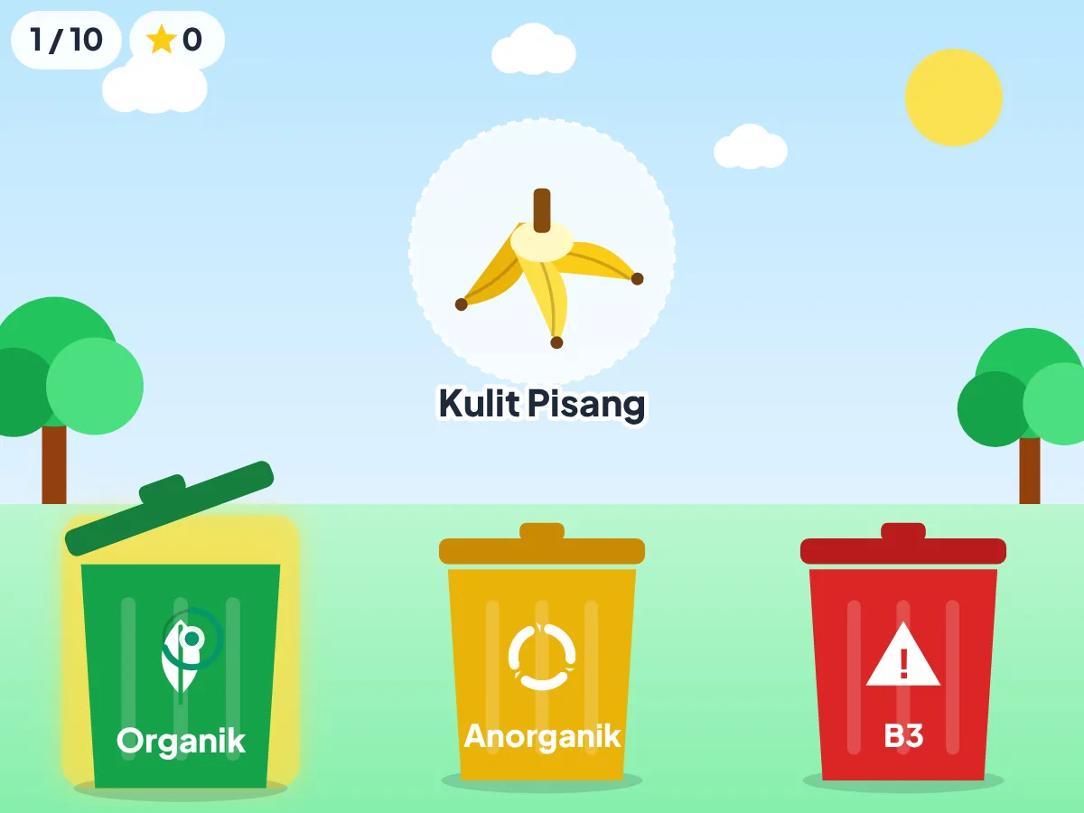 PilahSampah โ ilustrasi Belajar memilah sampah ยท organik, anorganik & B3